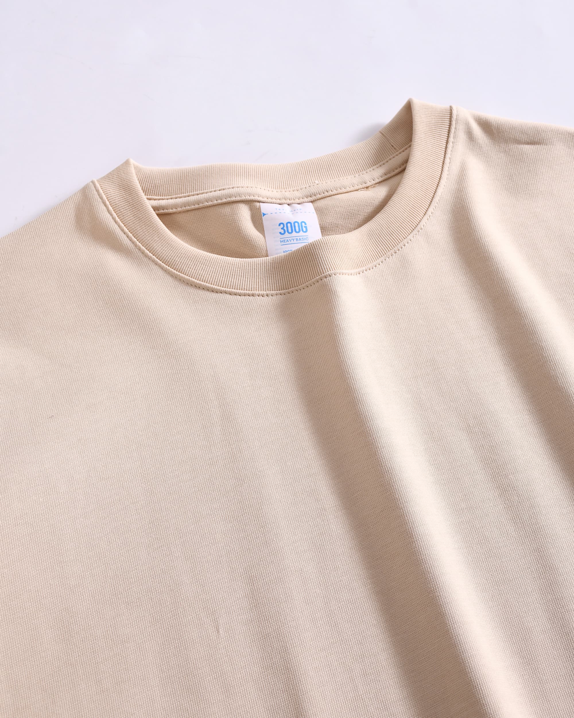 300g Light Cream Classic T-Shirts